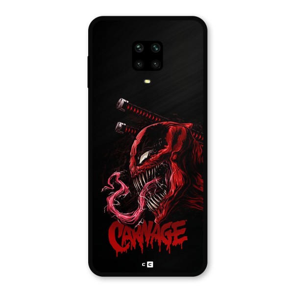 Hybrid Carnage Metal Back Case for Poco M2