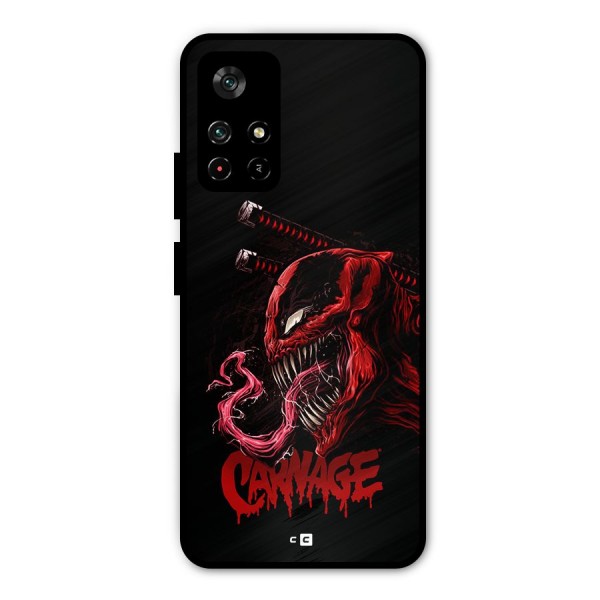 Hybrid Carnage Metal Back Case for Poco M4 Pro 5G