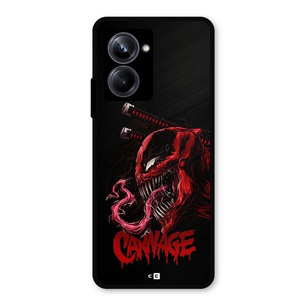 Hybrid Carnage Metal Back Case for Realme 10 Pro