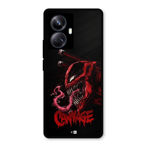 Hybrid Carnage Metal Back Case for Realme 10 Pro Plus