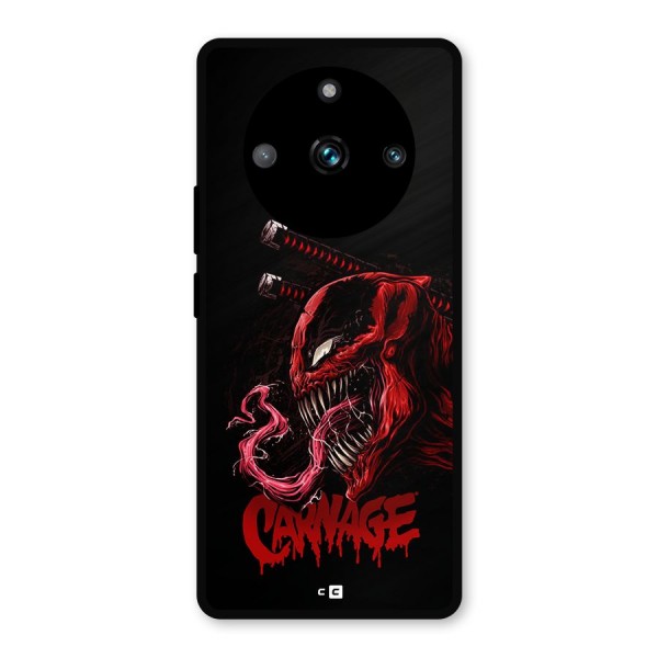 Hybrid Carnage Metal Back Case for Realme 11 Pro