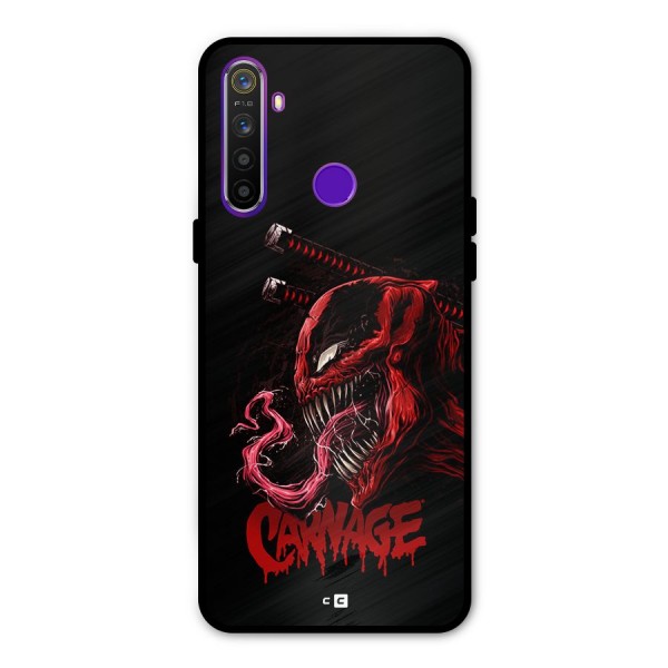 Hybrid Carnage Metal Back Case for Realme 5