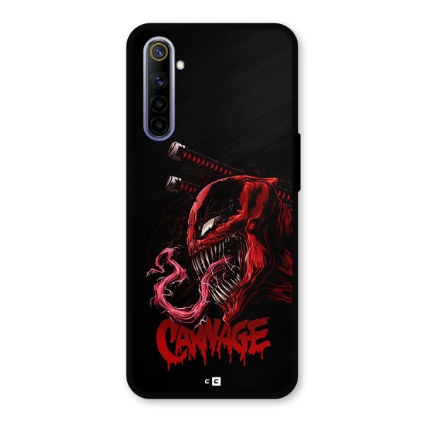 Hybrid Carnage Metal Back Case for Realme 6