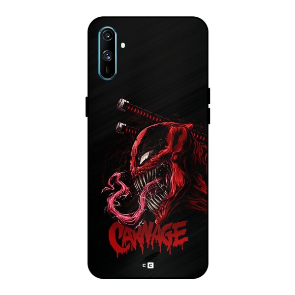 Hybrid Carnage Metal Back Case for Realme C3