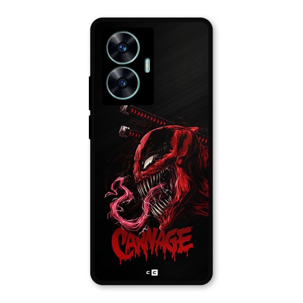 Hybrid Carnage Metal Back Case for Realme C55