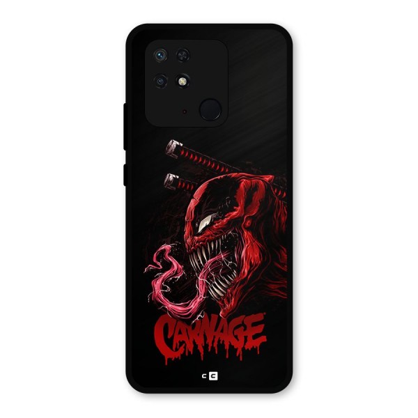 Hybrid Carnage Metal Back Case for Redmi 10