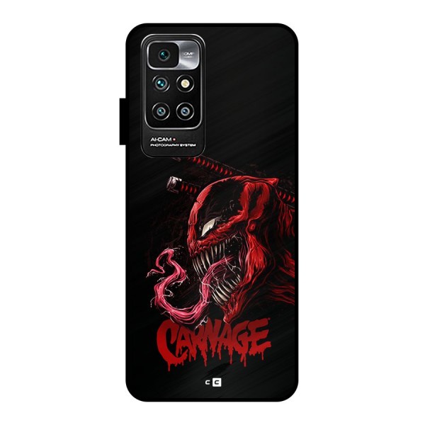 Hybrid Carnage Metal Back Case for Redmi 10 Prime