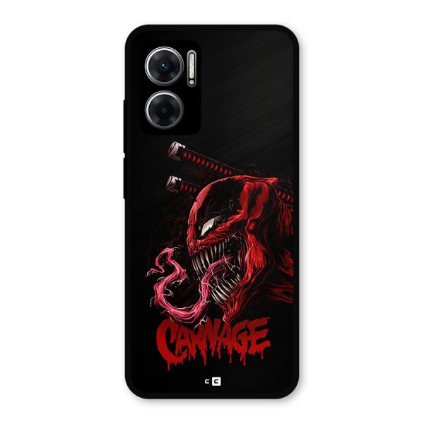 Hybrid Carnage Metal Back Case for Redmi 11 Prime 5G