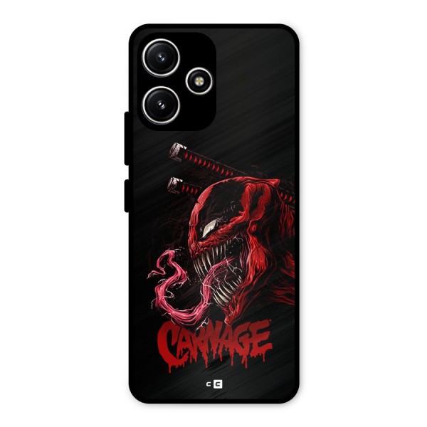 Hybrid Carnage Metal Back Case for Redmi 12 5G