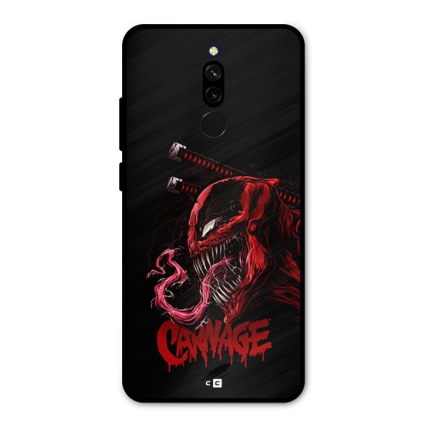 Hybrid Carnage Metal Back Case for Redmi 8