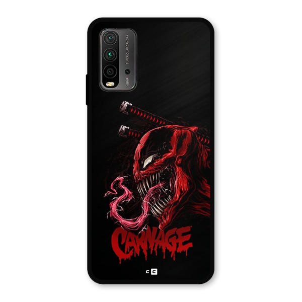 Hybrid Carnage Metal Back Case for Redmi 9 Power