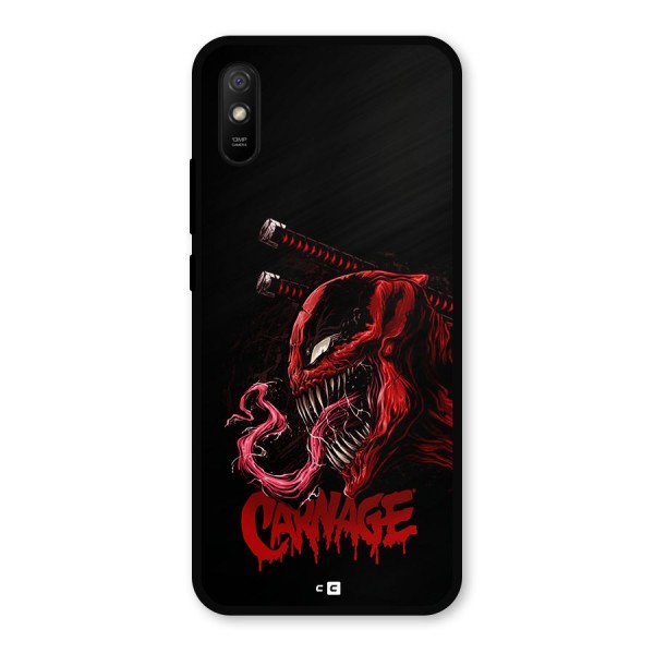 Hybrid Carnage Metal Back Case for Redmi 9i