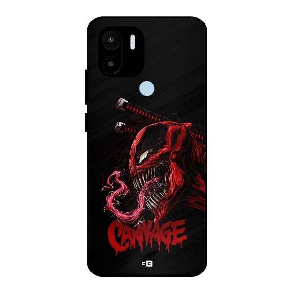 Hybrid Carnage Metal Back Case for Redmi A1 Plus