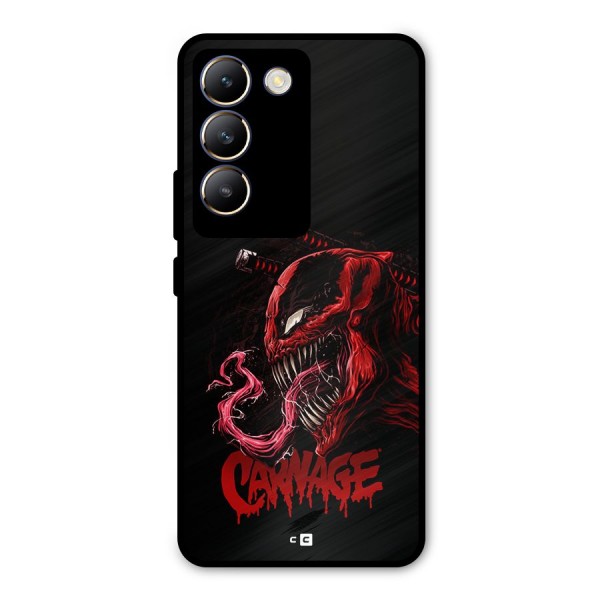 Hybrid Carnage Metal Back Case for Vivo T3 5G