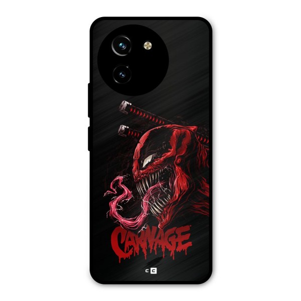 Hybrid Carnage Metal Back Case for Vivo T3x