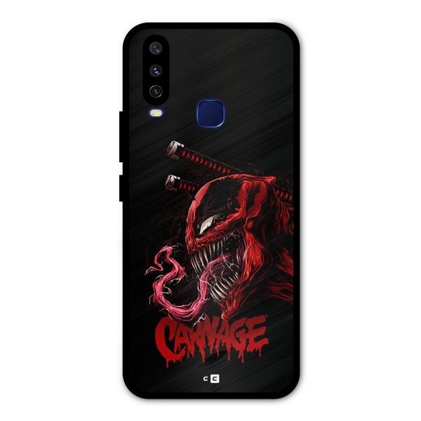 Hybrid Carnage Metal Back Case for Vivo U10