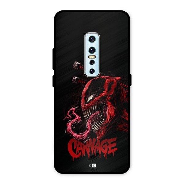 Hybrid Carnage Metal Back Case for Vivo V17 Pro