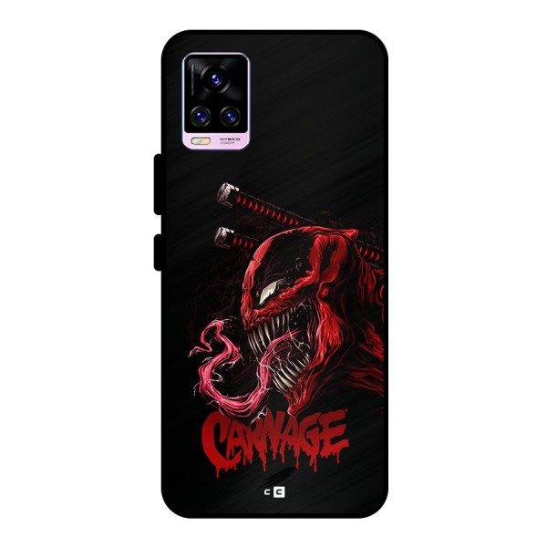 Hybrid Carnage Metal Back Case for Vivo V20 Pro