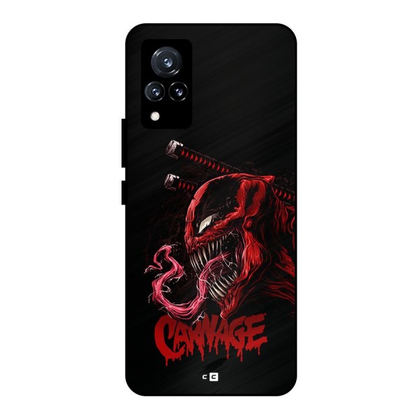 Hybrid Carnage Metal Back Case for Vivo V21 5G