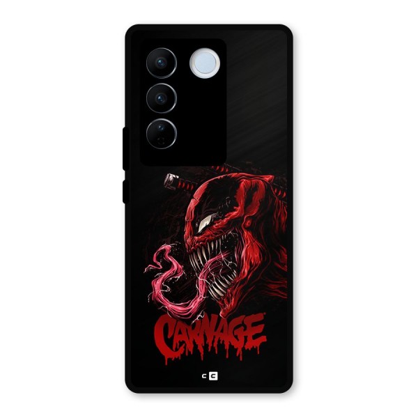 Hybrid Carnage Metal Back Case for Vivo V27