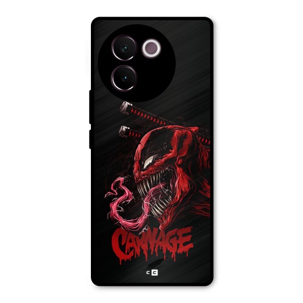 Hybrid Carnage Metal Back Case for Vivo V30e