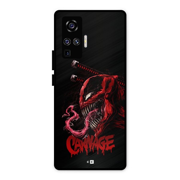 Hybrid Carnage Metal Back Case for Vivo X50 Pro