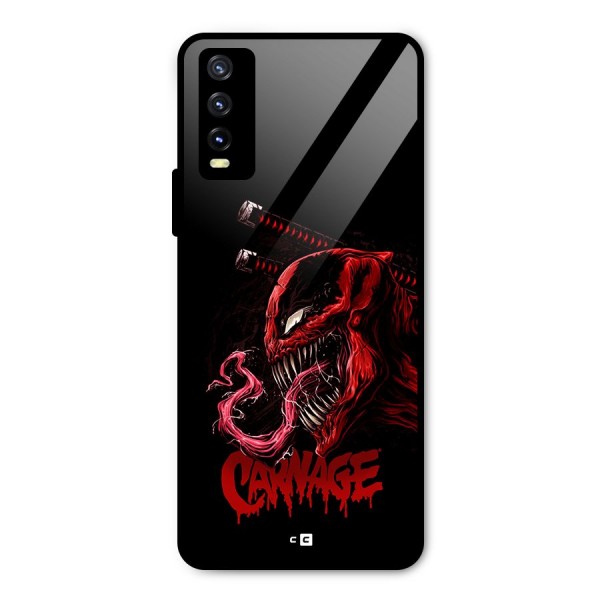 Hybrid Carnage Metal Back Case for Vivo Y20 2021