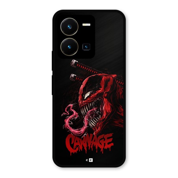 Hybrid Carnage Metal Back Case for Vivo Y35