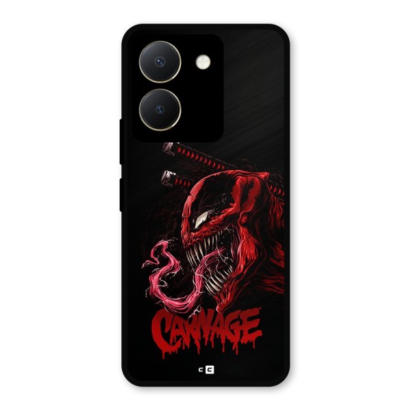 Hybrid Carnage Metal Back Case for Vivo Y36