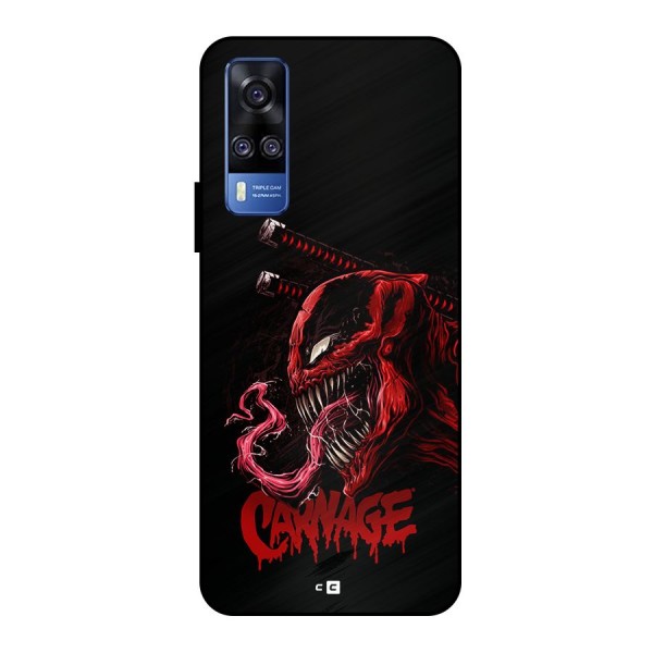 Hybrid Carnage Metal Back Case for Vivo Y51