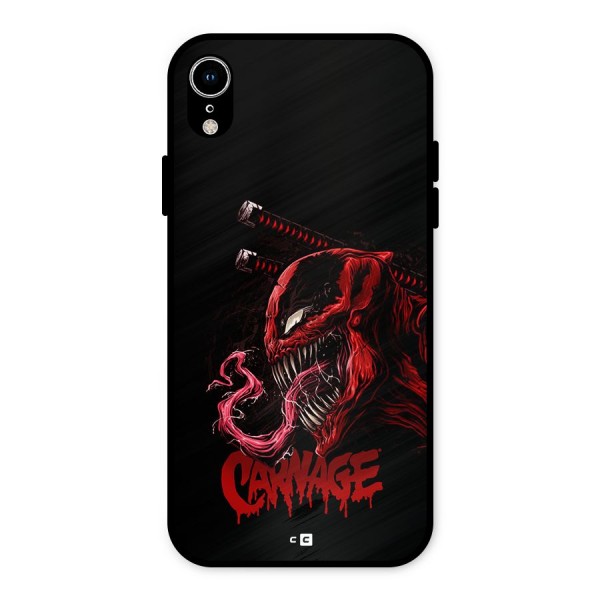 Hybrid Carnage Metal Back Case for iPhone XR