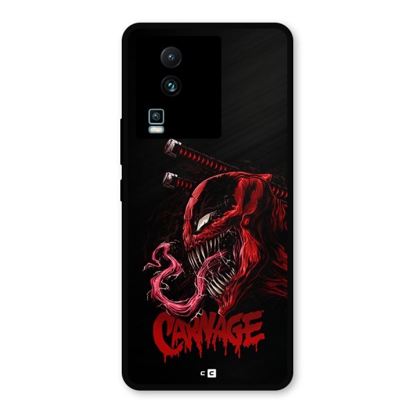 Hybrid Carnage Metal Back Case for iQOO Neo 7