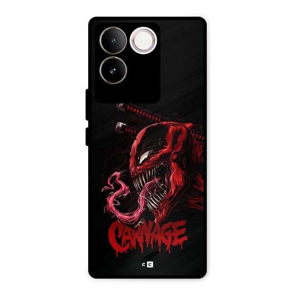 Hybrid Carnage Metal Back Case for iQOO Z7 Pro