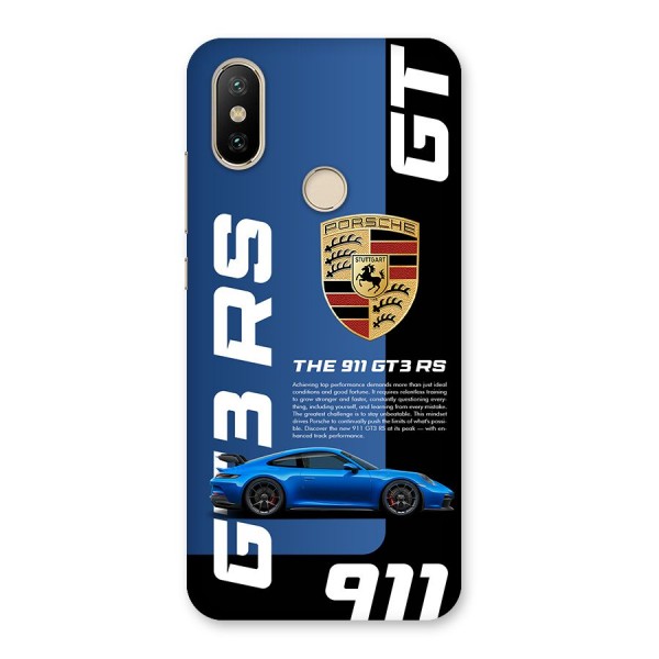 Hyper Car Back Case for Mi A2