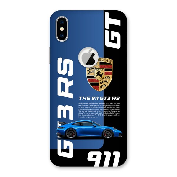 Hyper Car Back Case for iPhone XS Logo Cut