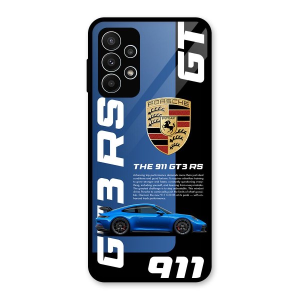 Hyper Car Glass Back Case for Galaxy A23