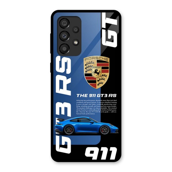 Hyper Car Glass Back Case for Galaxy A33 5G