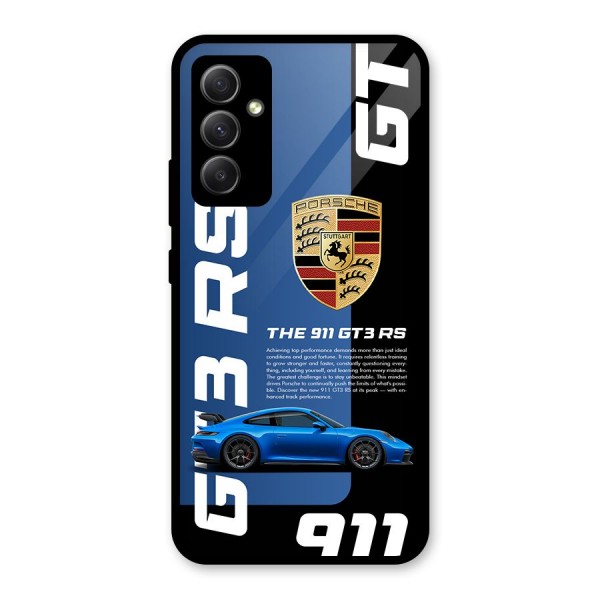 Hyper Car Glass Back Case for Galaxy A34