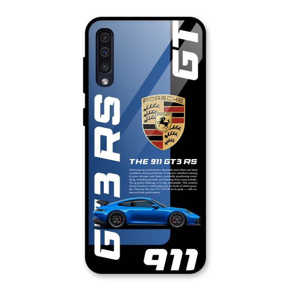 Hyper Car Glass Back Case for Galaxy A50