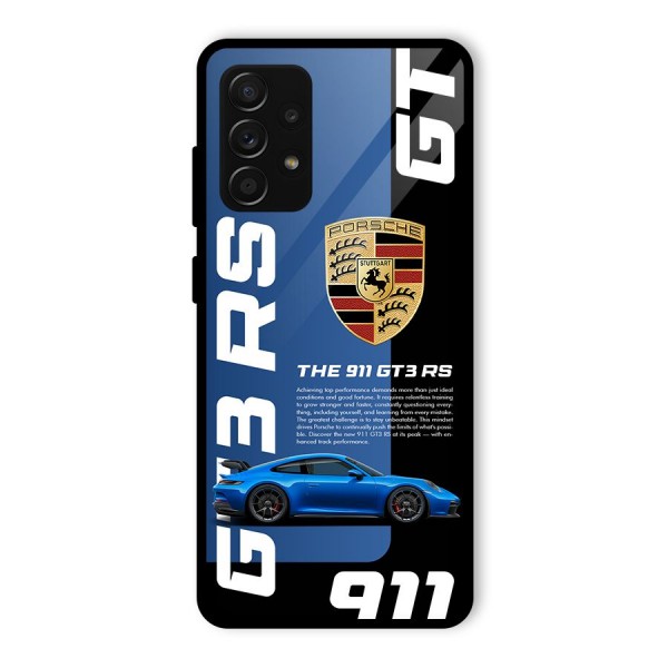 Hyper Car Glass Back Case for Galaxy A53 5G