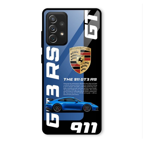 Hyper Car Glass Back Case for Galaxy A72