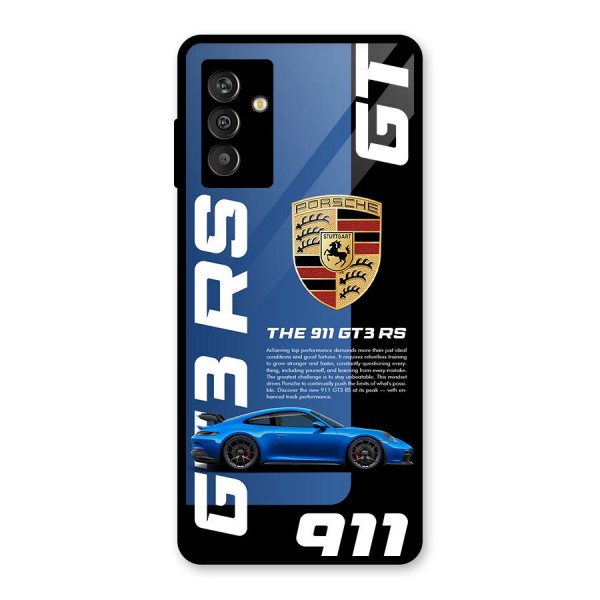 Hyper Car Glass Back Case for Galaxy M13