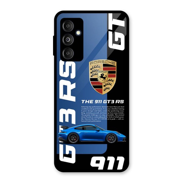 Hyper Car Glass Back Case for Galaxy M14 5G