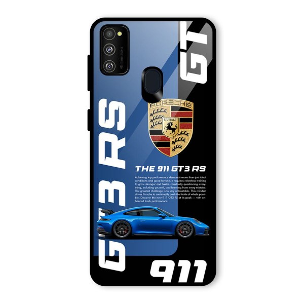 Hyper Car Glass Back Case for Galaxy M21