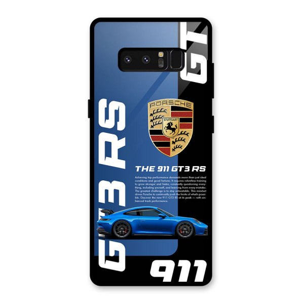 Hyper Car Glass Back Case for Galaxy Note 8