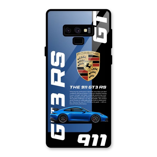 Hyper Car Glass Back Case for Galaxy Note 9