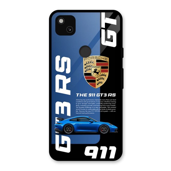 Hyper Car Glass Back Case for Google Pixel 4a