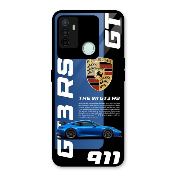 Hyper Car Glass Back Case for Oppo A53