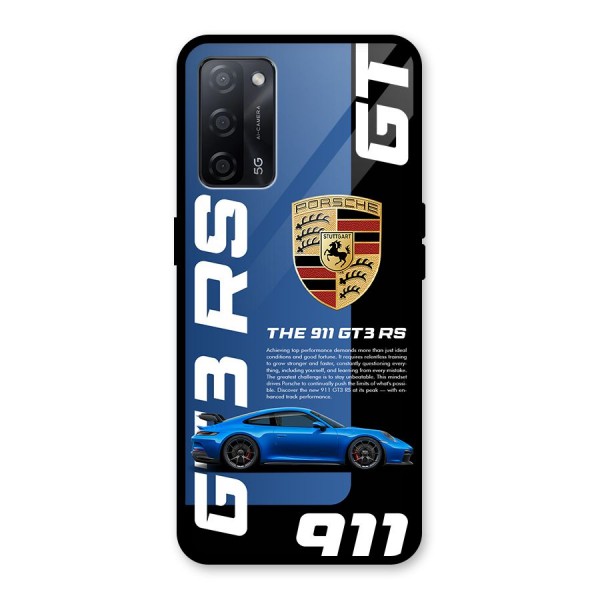 Hyper Car Glass Back Case for Oppo A53s 5G