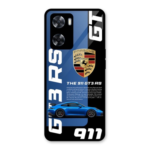 Hyper Car Glass Back Case for Oppo A57 2022